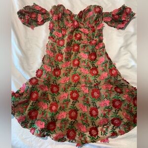 Floral Embroidered Dress